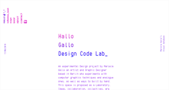 Desktop Screenshot of hallogallo.com